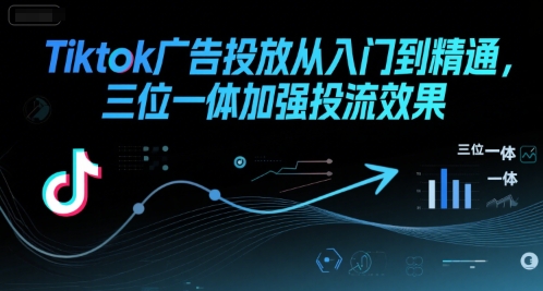 Tiktok广告投放从入门到精通，三位一体加强投流效果-八瞄副业网