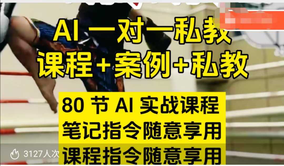 AI指令实战课，课程+案例，80节AI实战课程，笔记指令随意享用，课程指令随意享用（更新7月）-八瞄副业网
