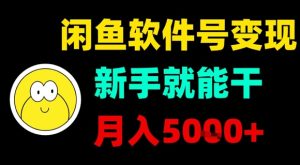 闲鱼软件号变现，新手就能干，月入5k+-八瞄副业网