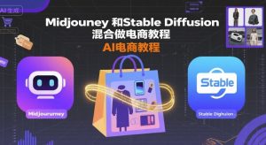 Midjourney和Stable Diffusion混合做电商教程-ai电商教程-八瞄副业网