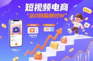 短视频电商:短视频变现从0到盈利过W-八瞄副业网