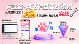 卡哇猫·网站项目,网站搭建与运营以及引流跳转付费-八瞄副业网