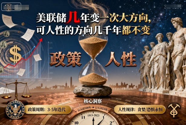 付费文章:美联储几年变一次大方向,可人性的方向几千年都不变-八瞄副业网