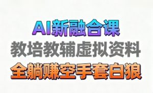 育儿教学教培新玩法,AI生成教学视频,市场大,操作简单,变现天花板非常高-八瞄副业网