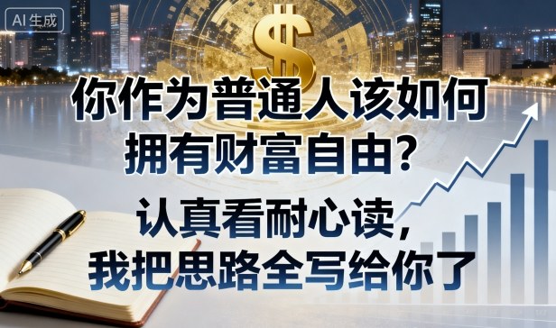付费文章:你作为普通人该如何拥有财富自由?认真看耐心读,我把思路全写给你了-八瞄副业网