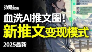 最新AI动态电影漫画小说推文,全流程实操教学,小白也能月入1W+-八瞄副业网
