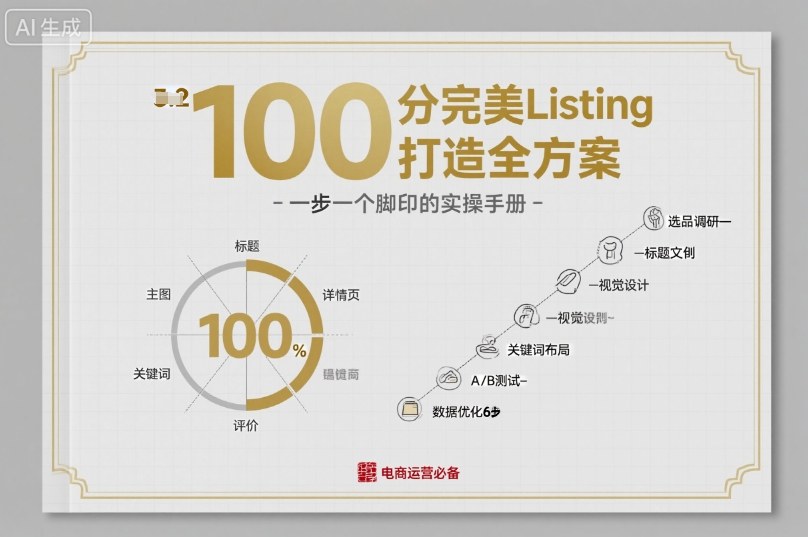 100分完美Listing打造全方案,想要完美listing必须是需要一步一个脚印的-八瞄副业网