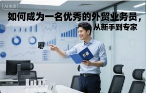 如何成为一名优秀的外贸业务员，从新手到专家-八瞄副业网