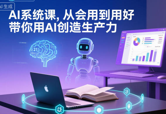 AI系统课，从会用到用好，带你用AI创造生产力-八瞄副业网