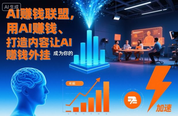 AI賺钱联盟，用AI賺钱、打造内容让AI成为你的賺钱外挂-八瞄副业网