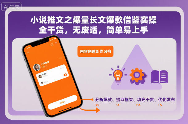 小说推文之爆量长文爆款借鉴实操，全干货，无废话，简单易上手-八瞄副业网