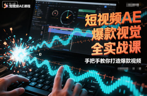 短视频AE爆款视觉全实战课,手把手教你打造爆款视频-八瞄副业网