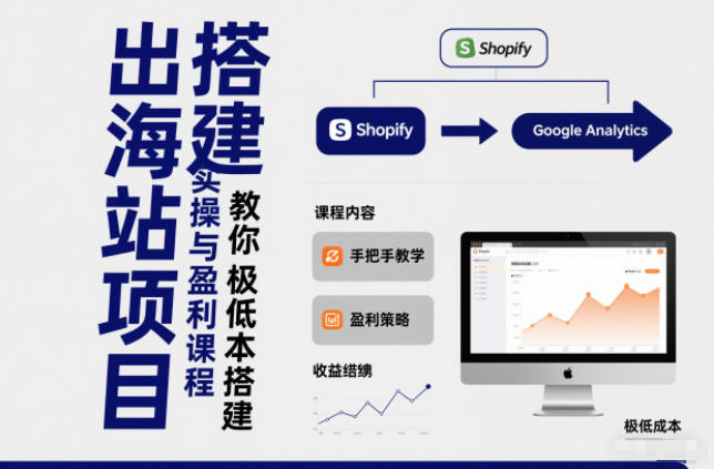 小淘出海站项目，搭建实操与盈利课程，手把手教你用极低成本搭建-八瞄副业网