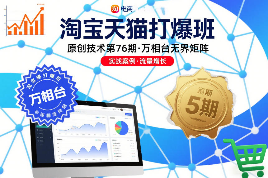 淘宝天猫打爆班原创技术第76期，万相台无界矩阵-八瞄副业网
