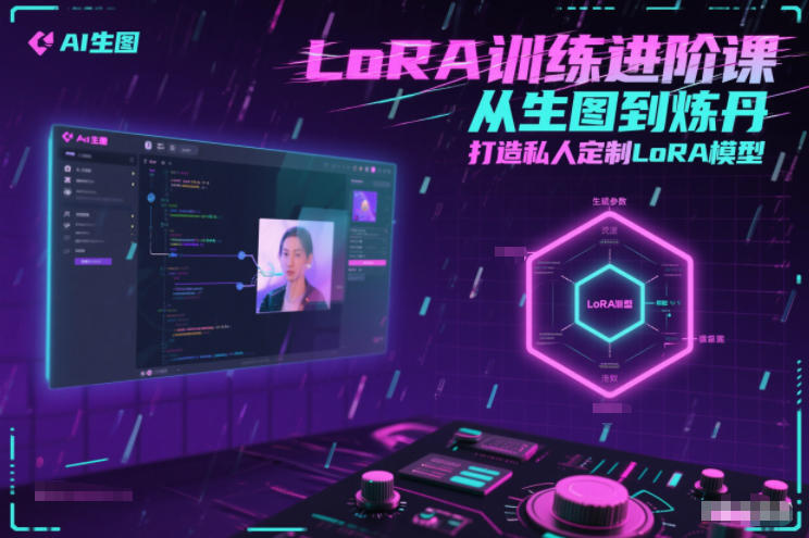 LoRA训练进阶课，从生图到炼丹，打造私人定制LoRA模型-八瞄副业网