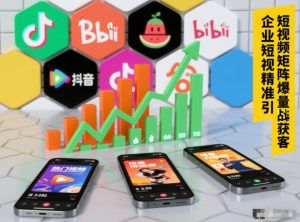 企业短视频精准引流矩阵获客,短视频矩阵爆量战法-八瞄副业网