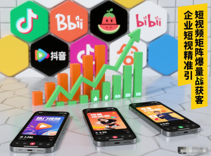 企业短视频精准引流矩阵获客,短视频矩阵爆量战法-八瞄副业网