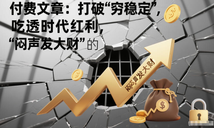 付费文章:打破“穷稳定”,吃透时代红利,“闷声发大财”的终极真谛-八瞄副业网