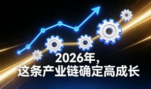 付费文章:2026年,这条产业链确定高成长-八瞄副业网