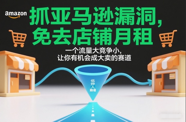 抓亚马逊漏洞,免去店铺月租,一个流量大竞争小,让你有机会成大卖的赛道-八瞄副业网
