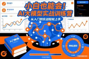 小白也能会！AI大模型实战训练营，从入门到实战轻松上手-八瞄副业网