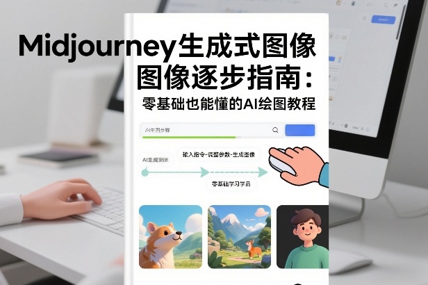 Midjourney生成式图像逐步指南：零基础也能懂的AI绘图教程-八瞄副业网