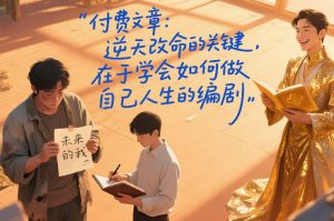 付费文章：逆天改命的关键，在于学会如何做自己人生的编剧-八瞄副业网