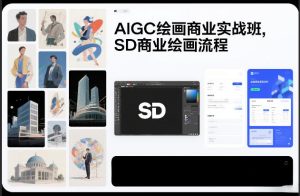 AIGC绘画商业实战班,SD商业绘画流程-八瞄副业网