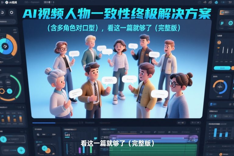 AI视频人物一致性终极解决方案（含多角色对口型），看这一篇就够了（完整版）-八瞄副业网