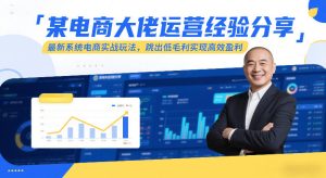 某电商大佬运营经验分享，最新系统电商实战玩法，跳出低毛利实现高效盈利-八瞄副业网