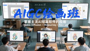 AIGC绘画班,掌握主流Ai绘画软件的应用(Stable Diffusion x Midjourney x Fooocus)-八瞄副业网