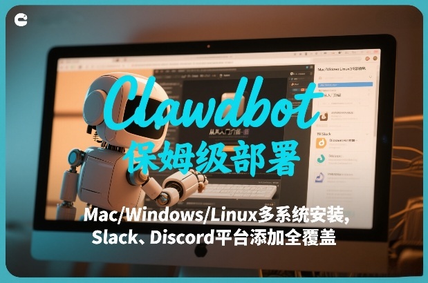 Clawdbot保姆级部署，从入门介绍、Mac/Windows/Linux多系统安装，到Slack、Discord平台添加全覆盖-八瞄副业网