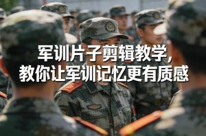 军训片子剪辑教学，教你让军训记忆更有质感-八瞄副业网