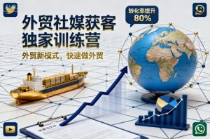 外贸社媒获客独家训练营,外贸新模式,快速做外贸(更新26年2月)-八瞄副业网