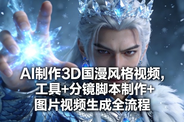 AI制作3D国漫风格视频，工具+分镜脚本制作+图片视频生成全流程-八瞄副业网