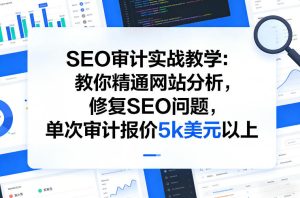 SEO审计实战教学：教你精通网站分析，修复SEO问题，单次审计报价5k美元以上-八瞄副业网