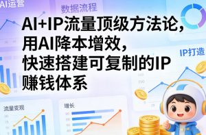 AI+IP流量顶级方法论，用AI降本增效，快速搭建可复制的IP賺钱体系-八瞄副业网