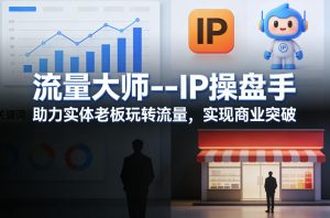流量大师—IP操盘手,助力实体老板玩转流量,实现商业突破-八瞄副业网