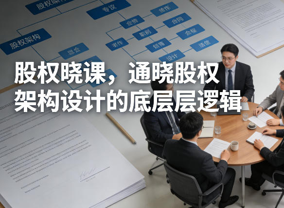 股权晓课，通晓股权架构设计的底层逻辑-八瞄副业网