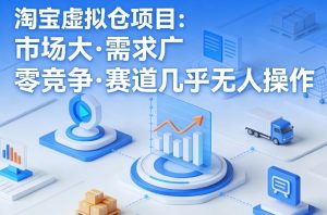 淘宝虚拟仓项目，市场大，需求广，零竞争，赛道几乎没人操作-八瞄副业网