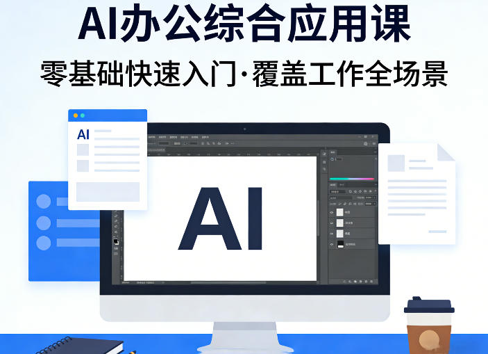 AI办公综合应用课,零基础快速入门,覆盖了工作中各种应用场景-八瞄副业网