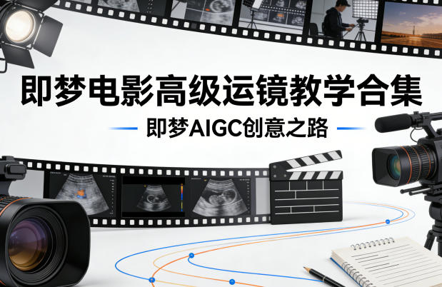即梦电影高级运镜教学合集，即梦AIGC创意之路-八瞄副业网