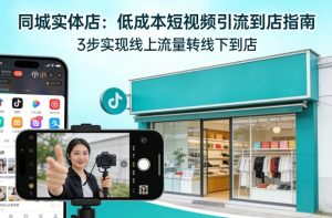 同城实体店，如何低成本把客户从短视频带到线下门店-八瞄副业网